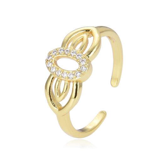 Cubic Zirconia Micro Pave Brass Finger Ring, fashion jewelry & micro pave cubic zirconia & for woman 