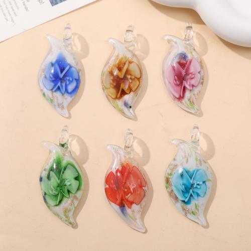 Inner Flower Lampwork Pendants, DIY 