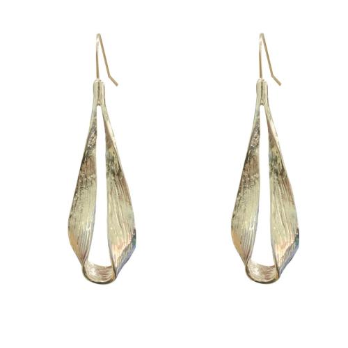 Zinc Alloy Drop Earring, gold color plated, fashion jewelry, golden 