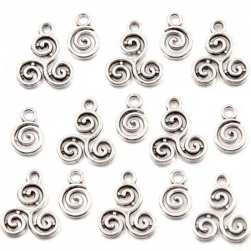 Zinc Alloy Jewelry Pendants, plated, DIY silver color 