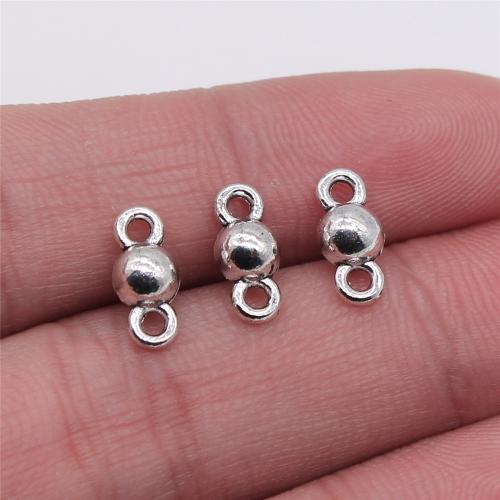 Zinc Alloy Charm Connector, Round, plated, DIY & 1/1 loop 