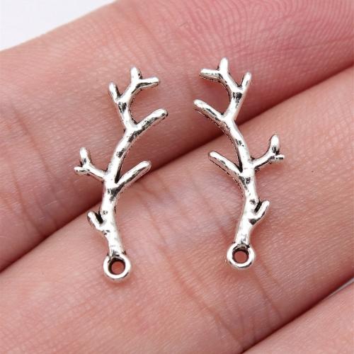 Zinc Alloy Jewelry Pendants, Branch, antique silver color plated, DIY 