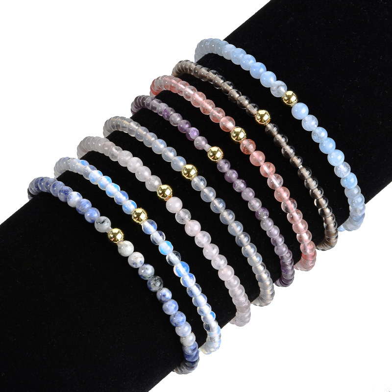 Pulsera de Piedras Preciosas, diferentes materiales para la opción & Modificado para requisitos particulares & para mujer, más colores para la opción, longitud:19 cm, Vendido por UD