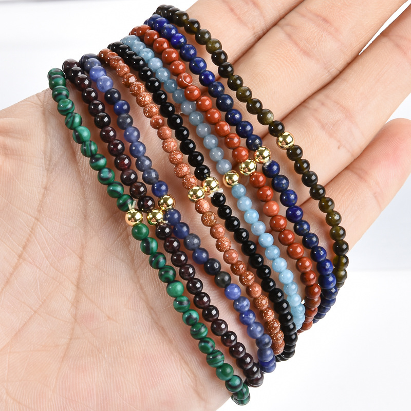 Pulsera de Piedras Preciosas, diferentes materiales para la opción & Modificado para requisitos particulares & para mujer, más colores para la opción, longitud:19 cm, Vendido por UD