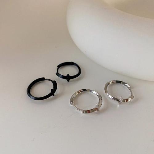 Zinc Alloy Hoop Earring, fashion jewelry & for woman 17mm 