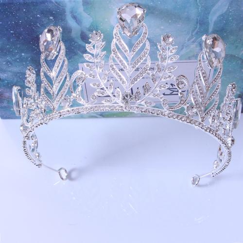 Bridal Tiaras, Zinc Alloy, fashion jewelry & for woman & with rhinestone width 167mm, height 74mm 