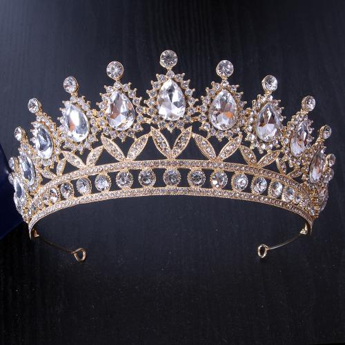 Bridal Tiaras, Zinc Alloy, fashion jewelry & for woman & with rhinestone width 178mm, height 64mm 