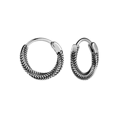 Stainless Steel Huggie Hoop Earring, 304 Stainless Steel, fashion jewelry & Unisex, original color 