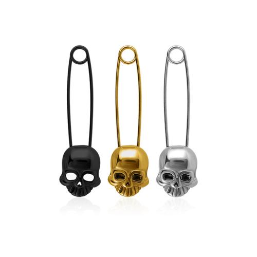 Pendientes de acero Titanium, Partículas de acero, para hombre & esmalte, más colores para la opción, Vendido por UD