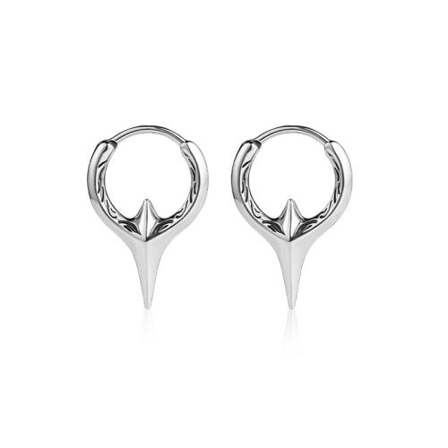 Stainless Steel Huggie Hoop Earring, 304 Stainless Steel, fashion jewelry & for man, original color 