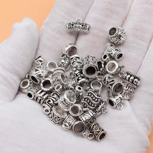 Zinc Alloy Bail Beads, antique silver color plated, DIY [