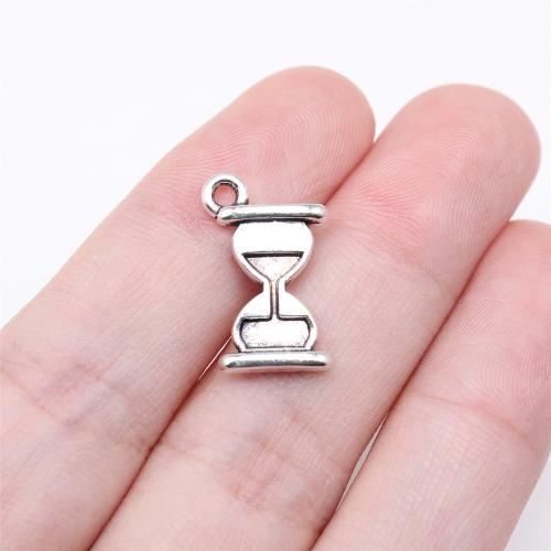 Zinc Alloy Jewelry Pendants, Sandglass, antique silver color plated, DIY 