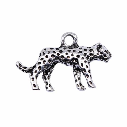 Zinc Alloy Animal Pendants, Leopard, plated, DIY 