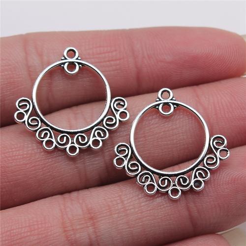 Zinc Alloy Charm Connector, plated, DIY & 2/5 loop 