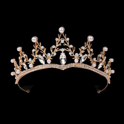 Braut Diademe, Zinklegierung, Modeschmuck & für Frau & mit Strass, keine, diameter 130mm, height 60mm, verkauft von PC