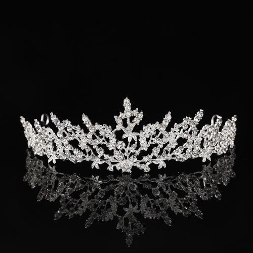 Tiaras nupciales, aleación de zinc, Joyería & para mujer & con diamantes de imitación, 150x50mm, Vendido por UD