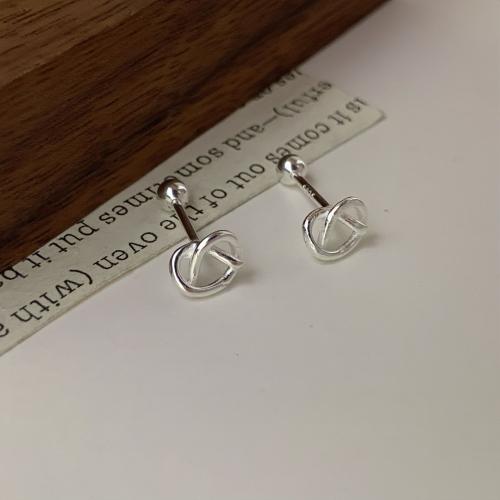 Sterling Silver Stud Earring, Argent sterling 925, bijoux de mode & pour femme Vendu par paire