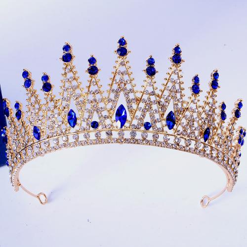 Tiaras nupciales, aleación de zinc, con Cristal, Joyería & para mujer & con diamantes de imitación, más colores para la opción, width 175mm, height 70mm, Vendido por UD