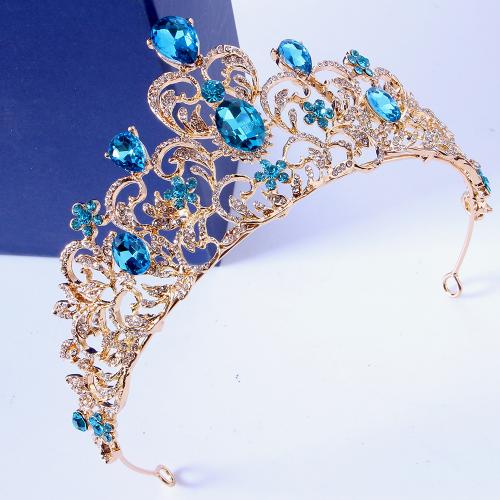 Bridal Tiaras, Zinc Alloy, fashion jewelry & for woman & with rhinestone width 166mm, height 70mm 