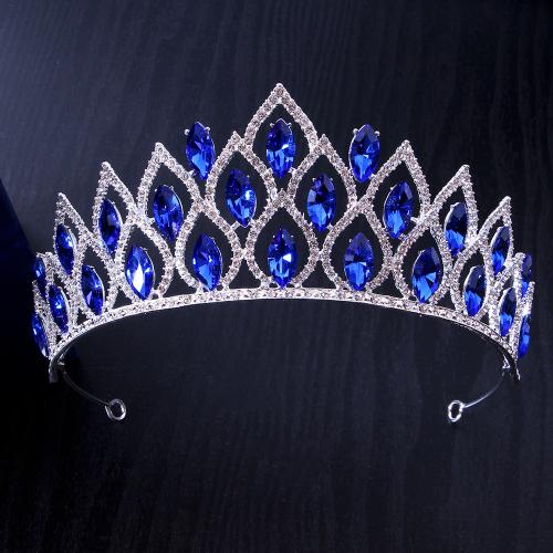 Bridal Tiaras, Zinc Alloy, fashion jewelry & for woman & with rhinestone width 184m, height 67mm 