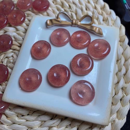 Strawberry Quartz Beads, Round, DIY, pink, 21.1mm 