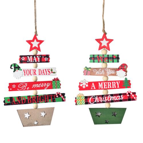 Décoration de Noël suspendus, bois, moitié à la main, Conception de Noël & styles différents pour le choix, Vendu par PC