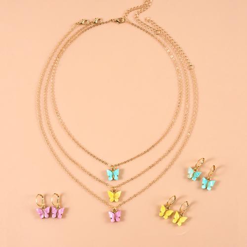 Fashion Zinc Alloy Jewelry Sets, with Acetate & for woman 