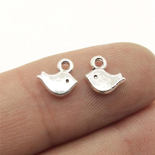 Zinc Alloy Animal Pendants, Bird, plated, DIY 