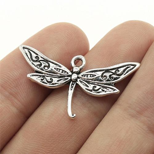 Zinc Alloy Animal Pendants, Dragonfly, plated, DIY 