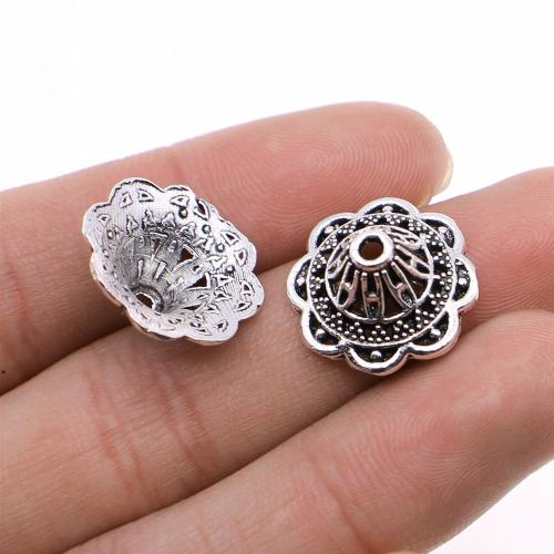 Zinc Alloy Bead Caps, antique silver color plated, DIY 