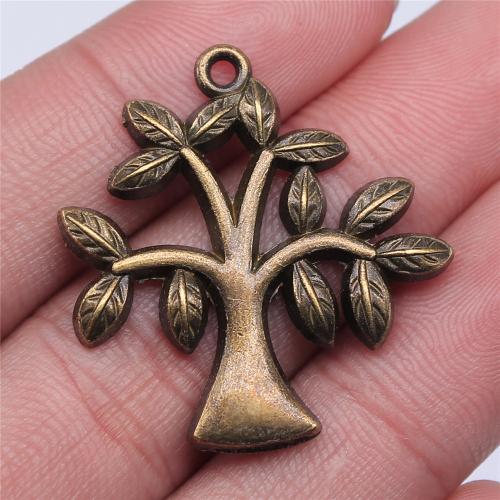 Zinc Alloy Jewelry Pendants, Tree, antique silver color plated, DIY 