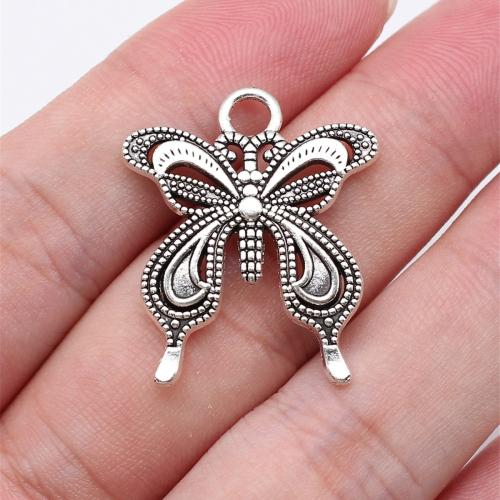 Zinc Alloy Animal Pendants, Butterfly, plated, DIY 