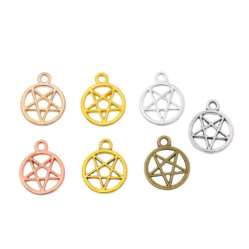 Zinc Alloy Jewelry Pendants, Star, plated, DIY & hollow Approx 