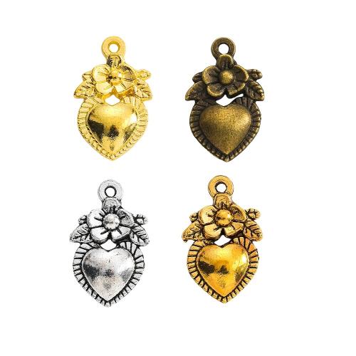 Zinc Alloy Heart Pendants, plated, DIY Approx 