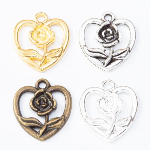 Zinc Alloy Heart Pendants, plated, DIY Approx 