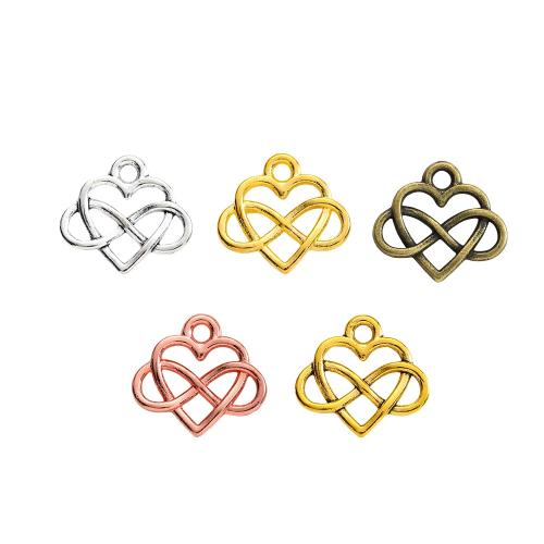 Zinc Alloy Heart Pendants, plated, DIY Approx 