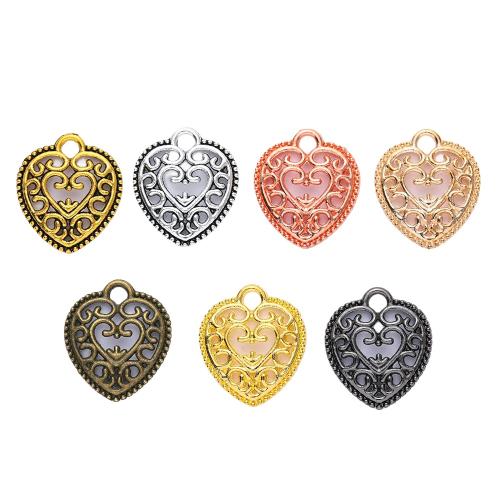 Zinc Alloy Heart Pendants, plated, DIY Approx 