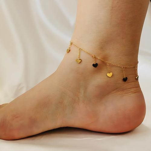 Stainless Steel Anklets Jewelry, Titanium Steel, with 5cm extender chain, plated, fashion jewelry cm 