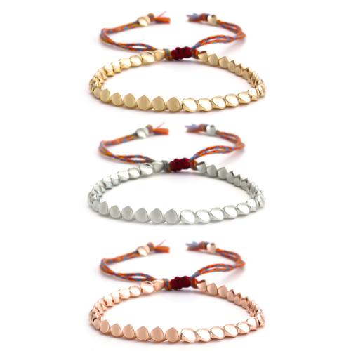 Bracelets en laiton, avec Fil de coton, pour femme, plus de couleurs à choisir Environ 16-30 cm, Vendu par PC