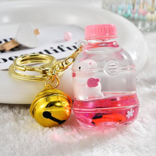 Acrylic Key Chain, with Zinc Alloy & for woman, 68mm 