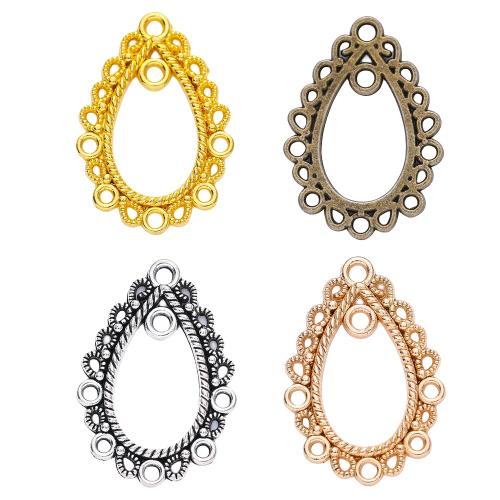 Zinc Alloy Charm Connector, Teardrop, plated, DIY Approx 