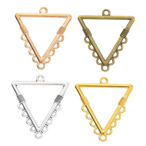 Zinc Alloy Charm Connector, Triangle, plated, DIY & 1/9 loop Approx 