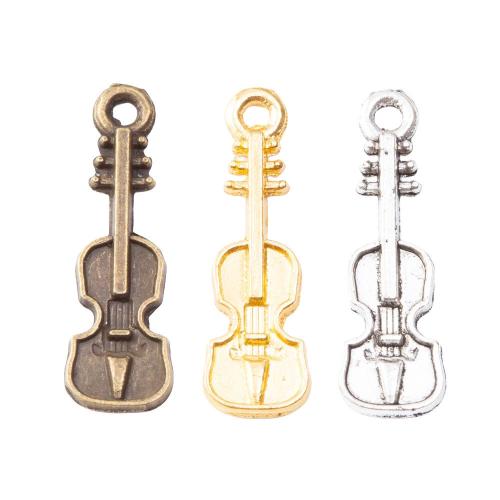 Musical Instrument Shaped Zinc Alloy Pendants, Guitar, plated, DIY Approx 