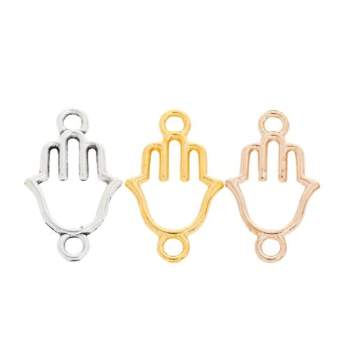 Zinc Alloy Charm Connector, Hand, plated, DIY & 1/1 loop Approx 