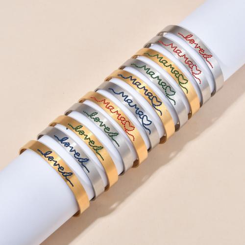 Bracelet en acier inoxydable, Acier inoxydable 304, avec Fil de coton, Placage ionique sous vide, unisexe & styles différents pour le choix, plus de couleurs à choisir cm, Vendu par PC