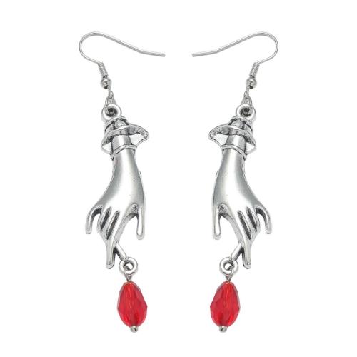 aleación de zinc Pendientes con Colgantes, Diseño de Halloween & Joyería & diferentes estilos para la opción & para mujer, más colores para la opción, Vendido por Par