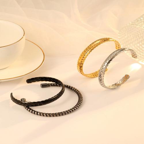 Stainless Steel Cuff Bangle, 304 Stainless Steel, fashion jewelry & for woman Inner Approx 60mm 