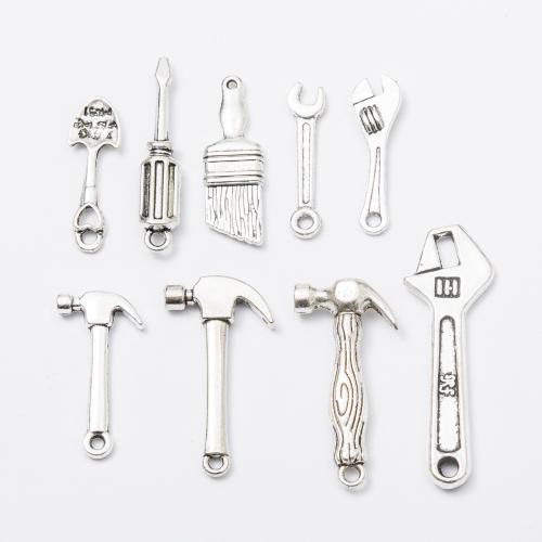 Zinc Alloy Tool Pendants, antique silver color plated, DIY Approx [