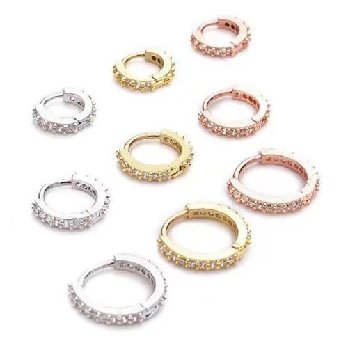 Stainless Steel Ear Piercing Jewelry, 304 Stainless Steel, Unisex & micro pave cubic zirconia [