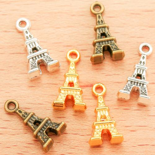 Zinc Alloy Building Pendants, Tower, plated, DIY [